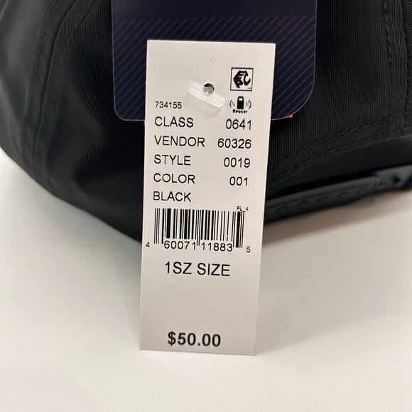 New Wildside X Formula 1 Yohji Yamamoto Embroidered Snapback Hat Black Unisex - Picture 10 of 12